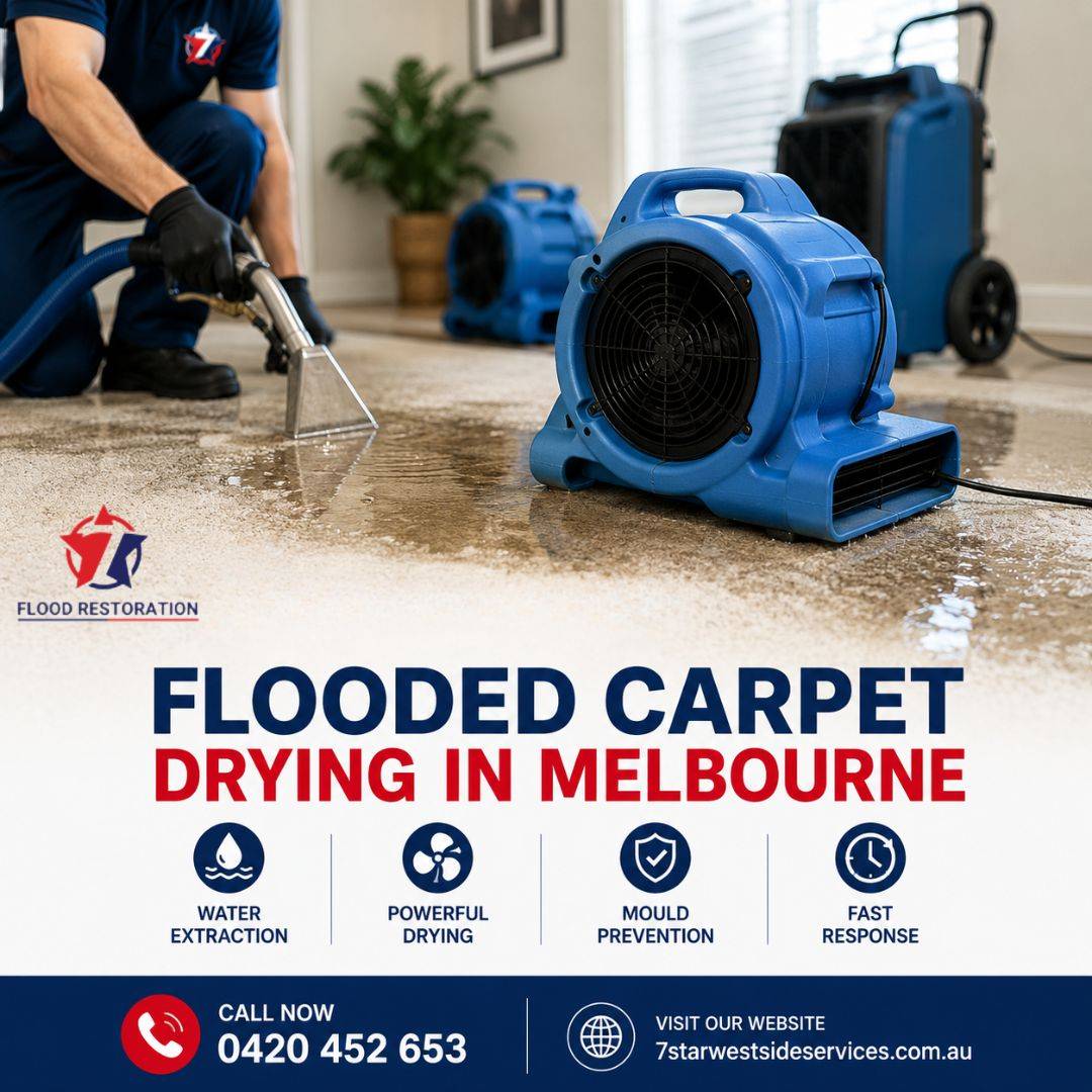 Flooded carpet drying in Melbourne.jpg